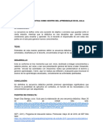 La Secuencia Didactica Con Centro Del Aprendizaje