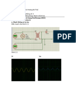 2.1 Giới thiệu cách sử dụng Oscilliscope (OSC) 2.2 Mạch chỉnh lưu bán kì a. Mạch không có tụ lọc