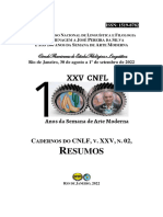 Cad CNLF XXV Resumos