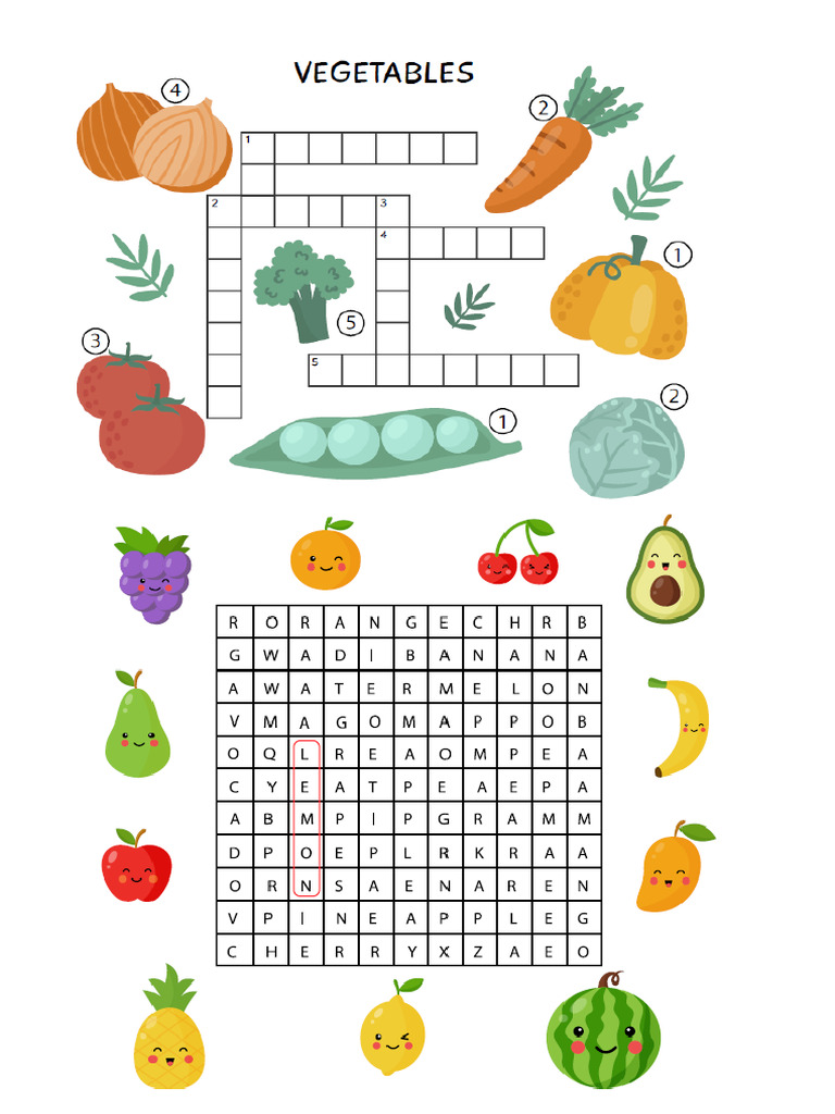 Fruit and Vegetables PDF
