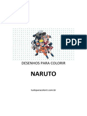 Desenhos Do Naruto para Imprimir e Colorir