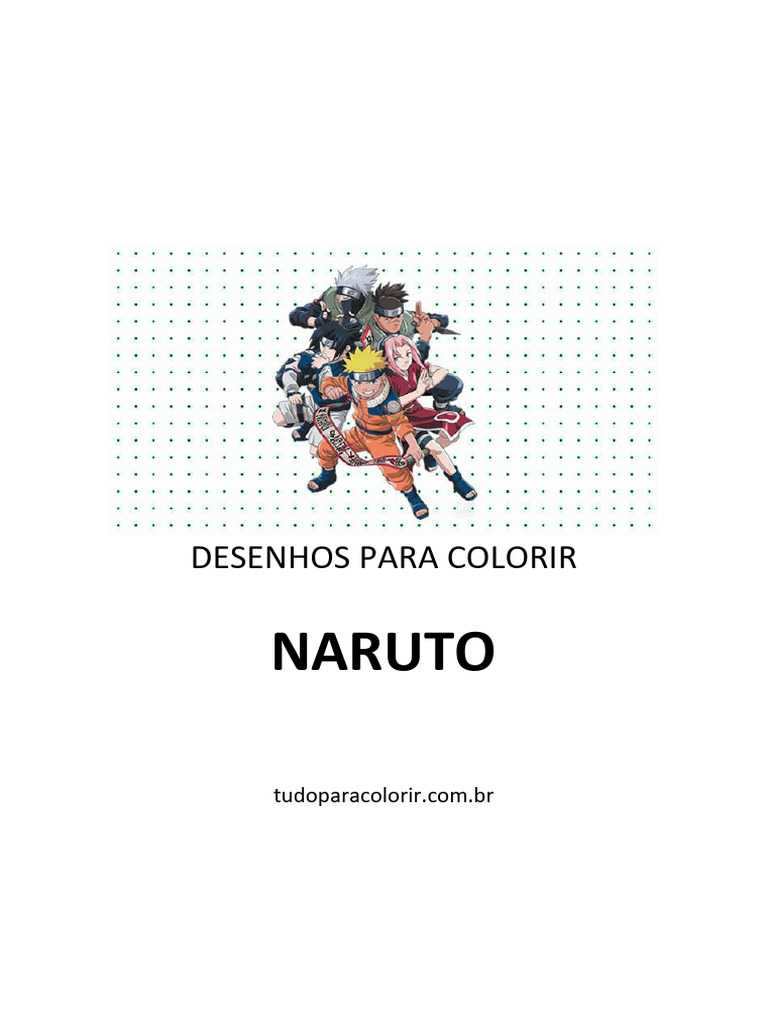 Desenhos Do Naruto para Imprimir e Colorir