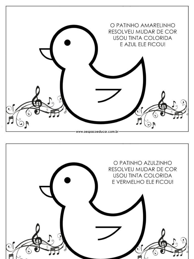 Atividade Do Patinho Mudou de Cor | PDF