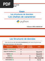 Cours Les Chaines de Caractères - STR - Python