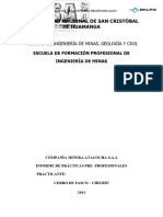 Universidad Nacional de San Cristóbal de Huamanga: Facultad de Ingeniería de Minas, Geología Y Civil