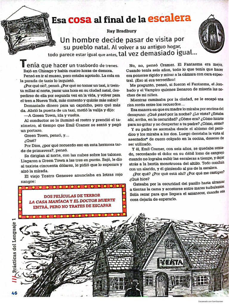 Esa Cosa Al Final de La Escalera - Ray Bradbury. Cuento Fantástico | PDF
