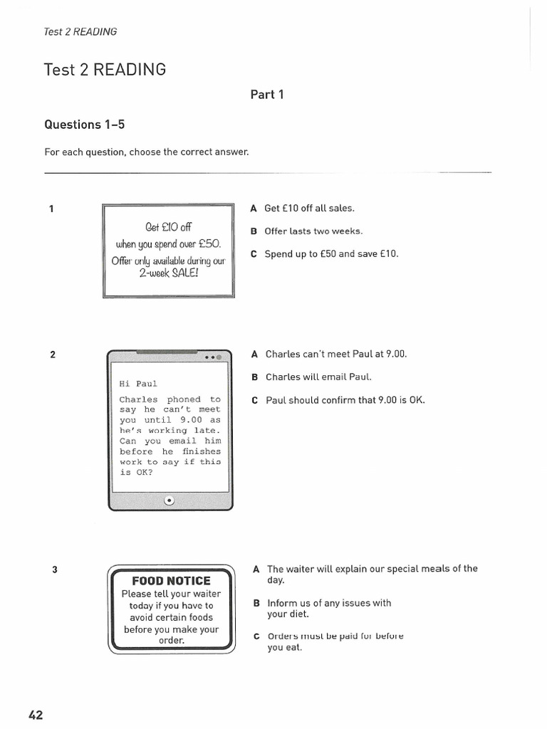 B1 Preliminary 2020 - Test 2 | PDF