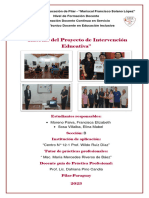 Informe Proyecto de Intervención Educativa - Prof Mabel y Eli 2023