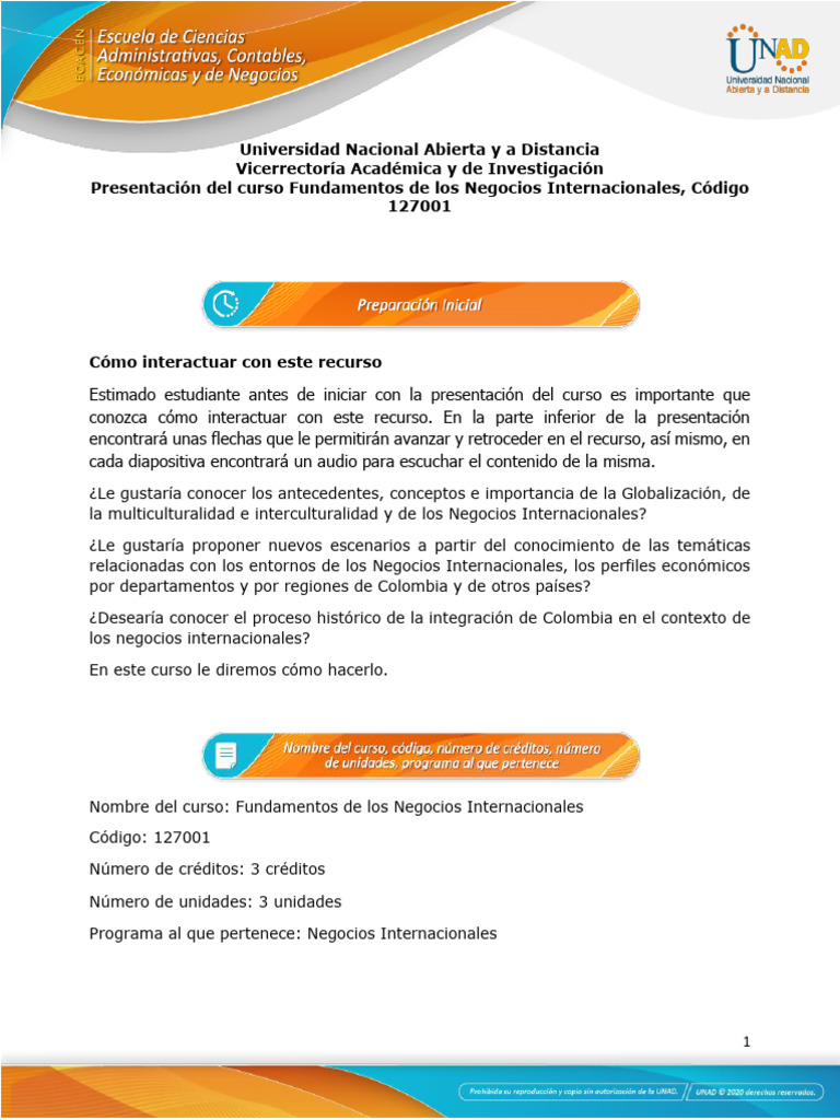 Presentación curso Fundamentos de los Negocios Internacionales | PDF ...
