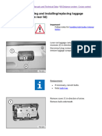 63 31 085 Removing and Installing/replacing Luggage Compartment Light (On Rear Lid)