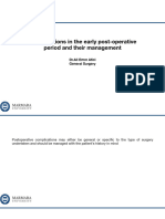 Complications in Early Postoperative Period and Their Management - Ali Emre Atıcı