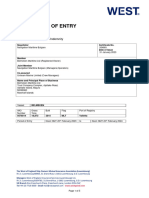 MV BELMEKEN - P & I Cover Note (Certificate of Entry) - 2023