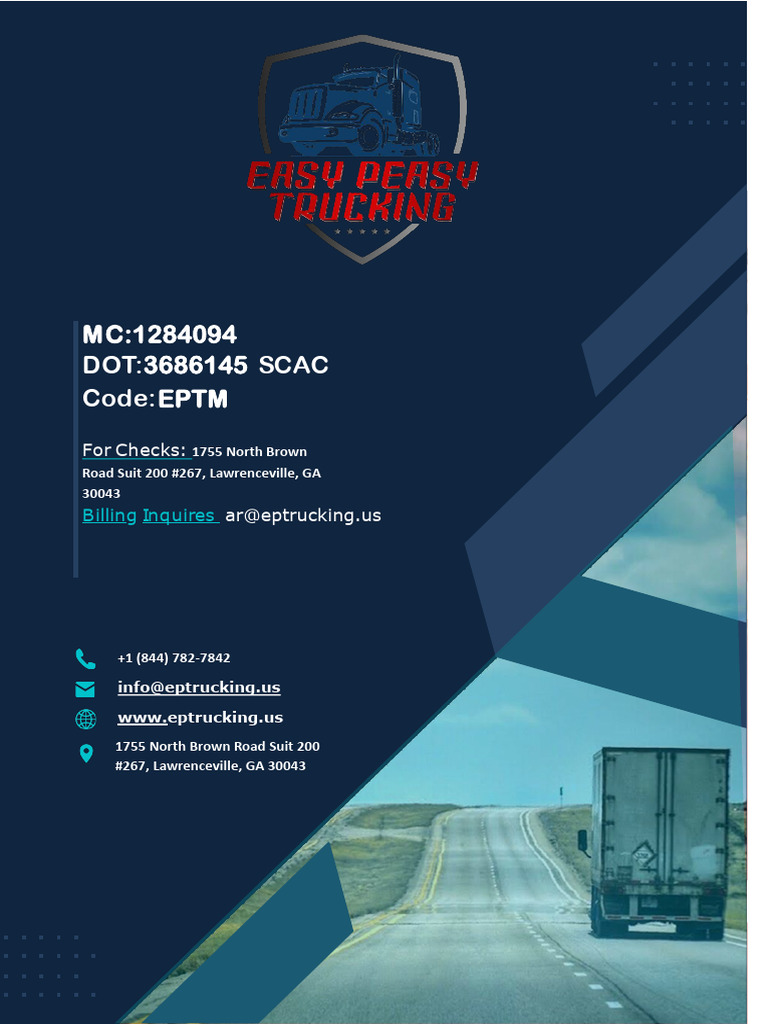 EP Trucking Documents | PDF | Social Security Number | Limited ...