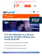 08MAR23. Paula Schmitt A Fe Nas Versoes Oficiais Atentado Do 11 de Setembro Terceira Torre