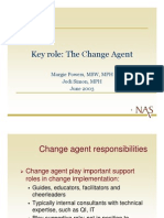 Change Agent Role and Responsibilities