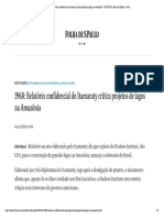 1968 - Relatório Confidencial Do Itamaraty