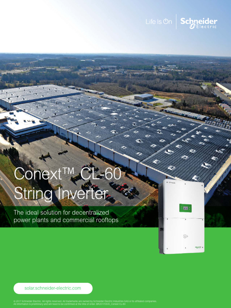 BR20170505 Conext CL 60 String Inverter 1 | PDF | Alternating Current ...