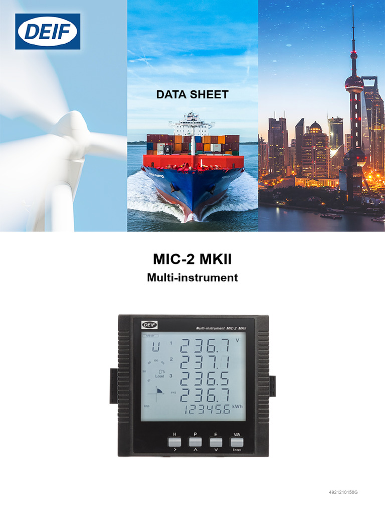 MIC-2 MKII Multi-Instrument Datasheet | PDF | Power Supply ...
