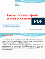 Taxe Sur La Valeur Ajoutée Et Droit de Consommation: Enseignant: Mestiri Samir