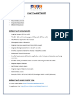 Aecc - Usa F1-Visa Checklist