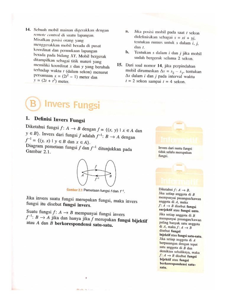 Invers Fungsi | PDF