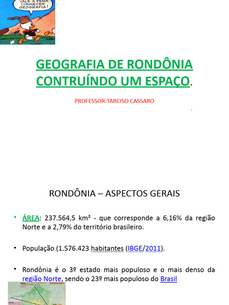 Geografia de Rondonia | PDF | Brasil