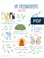 Healthy Friendships Looks Like.A4 Poster - Big Life Journal