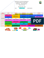 3ro GRADO VESPERTINO HORARIO DE CLASES 2023 2024