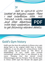Golds Gym Ppt