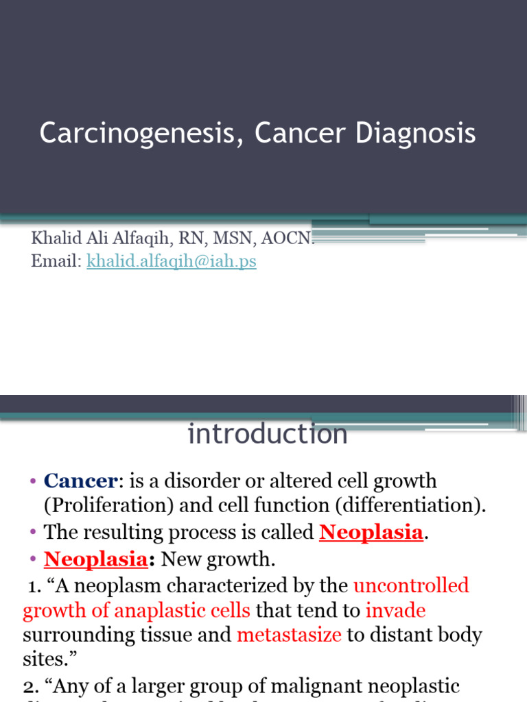 Advanced Pathophysiology Of Cancer