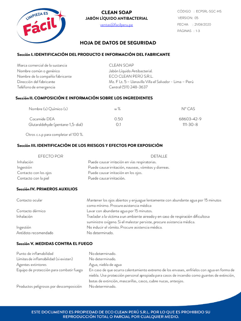 A2 Hs Clean Soap PDF