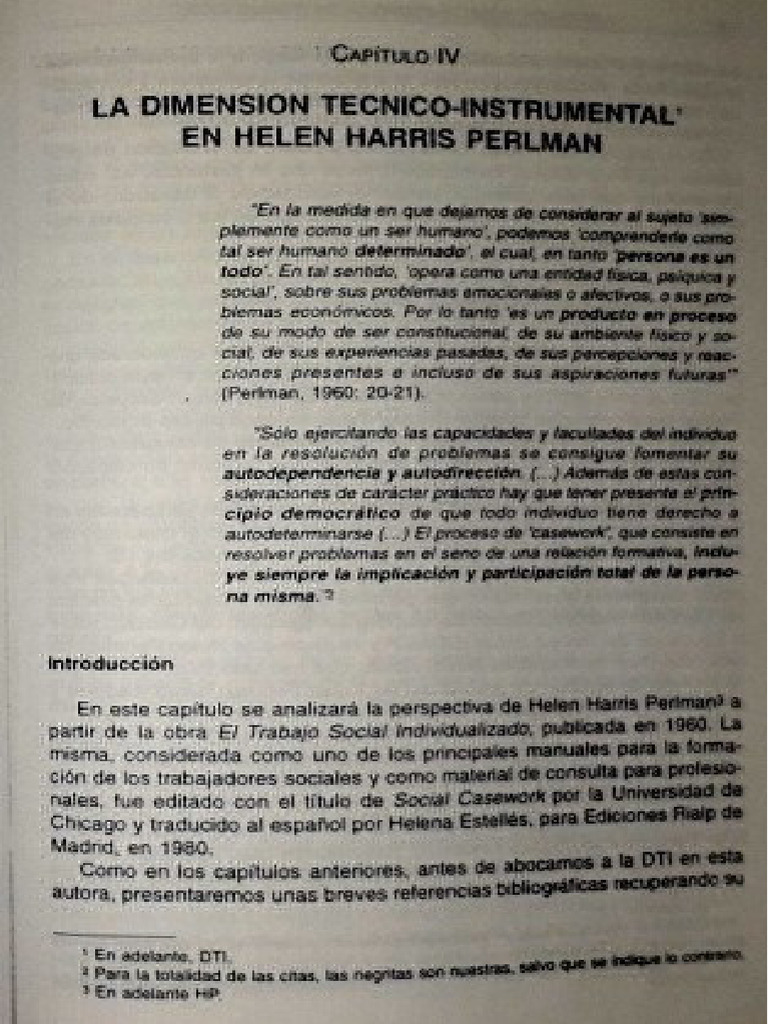 Travi - La Dimensión Técnico-Instrumental en Hellen Harris Perlman | PDF