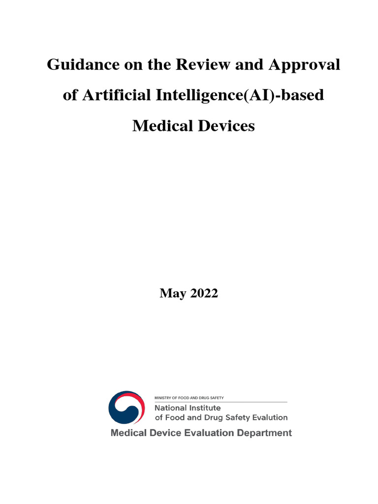 Guidance On The Review and Approval of Artificial Intelligence (AI ...
