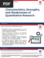 Lesson 2 - Characteristics, Strengths, and Weaknesses of Quantitative Research