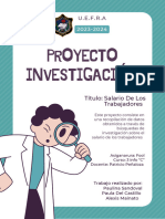 Documento A4 Proyecto Trabajo Investigación Ciencia Ilustrado Verde y Blanco