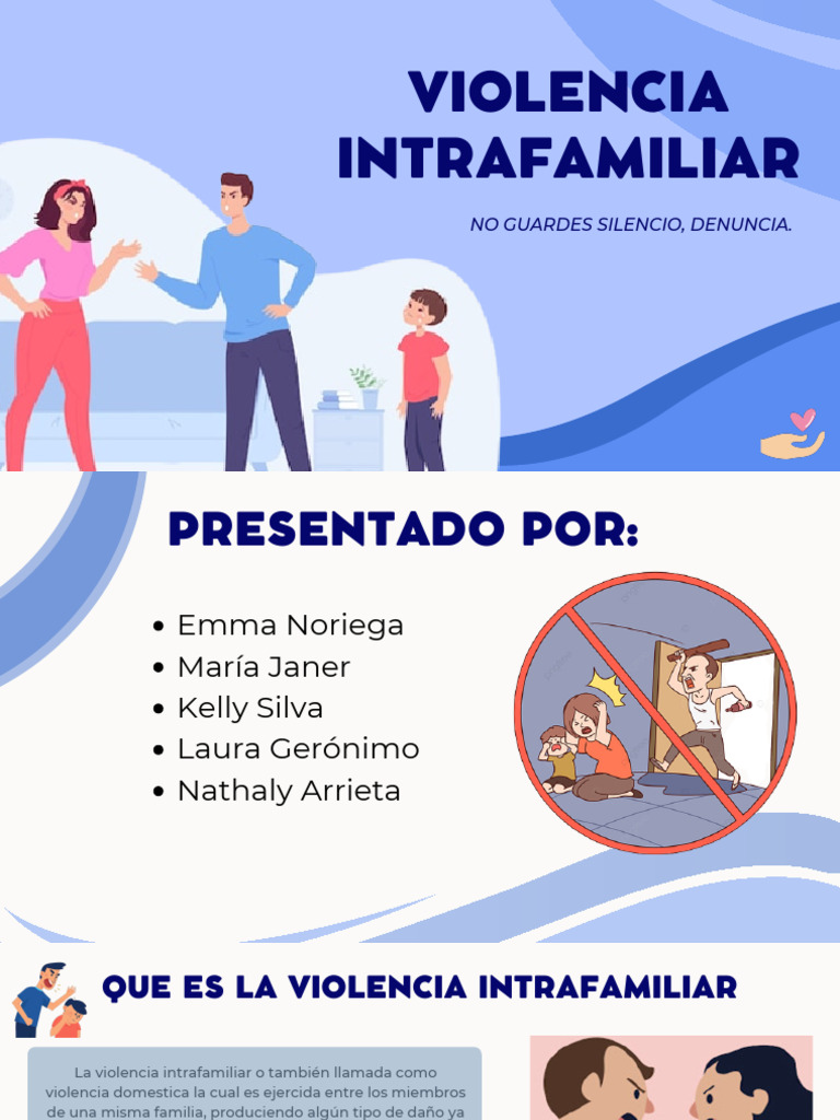 Prevención de la Violencia Intrafamiliar | PDF | Violencia doméstica ...