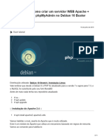 Passo-A-passo Como Criar Um Servidor WEB Apache PHP MariaDB PhpMyAdmin No Debian 10 Buster LAMP
