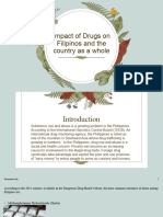 Impact of Drugs On Filipinos and The Country As A Whole