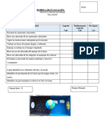 RUBRICA DE EVALUACIÓN Maqueta Día y Noche