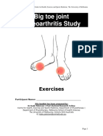 Foot OA Pilot Exercise Sheets For Website