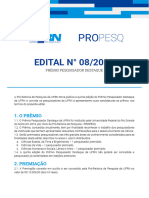 Edital N 08 2023 - Pesquisador Destaque