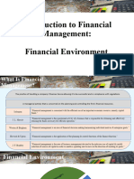 Introduction To Financial Management - Financial Environment