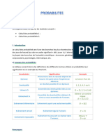 Cours de Probabilites