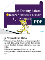 Pertemuan 3 Uji Normalitas