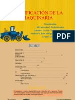 Clasificación de La Maquinaria