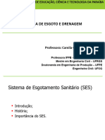 SISTEMAS DE ESGOTOS SANITÁRIOS - Aula 1, 2