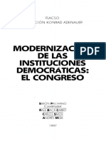 Modernización de Las Instituciones Democraticas: El Congreso