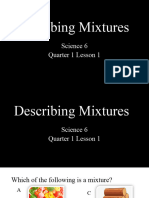 Science 6 - Q1 Lesson 1 - Describing Mixtures