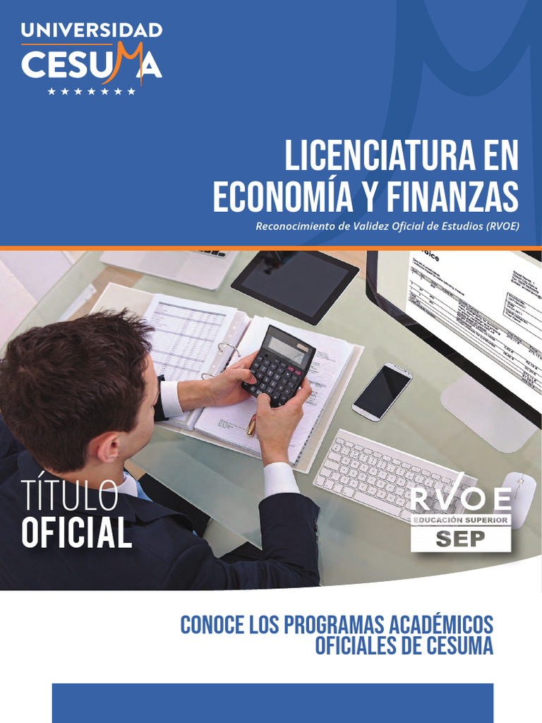 Licenciatura en Economia y Finanzas PDF Business México