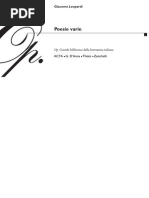 Download Giacomo Leopardi Poesie Varie eBook ITA by Mihaela Popa SN68014656 doc pdf